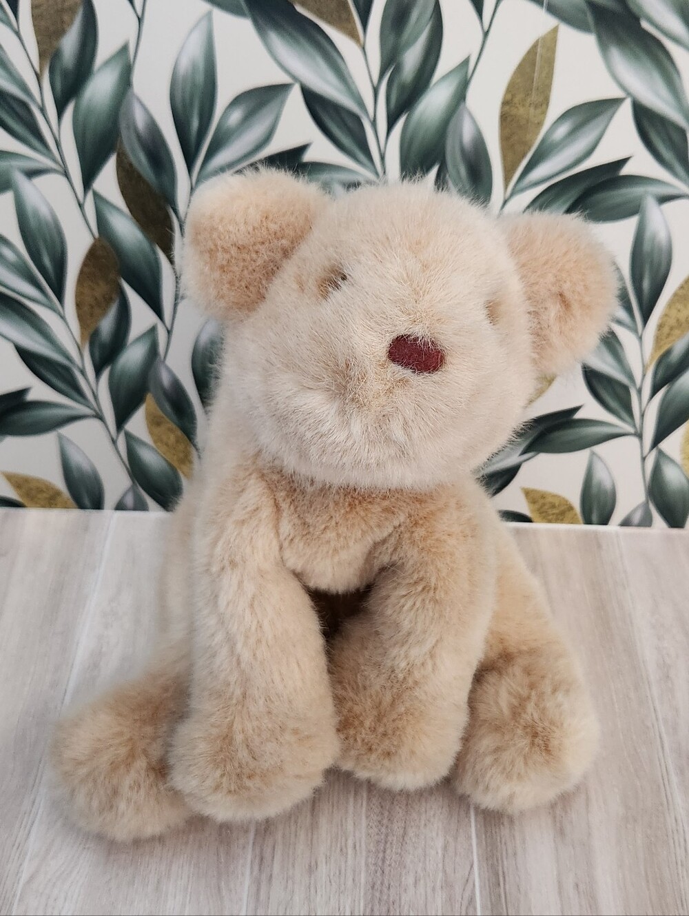 Vintage 1986 Gund Light Brown Teddy Bear Plush Stuffed Animal Korea LIC PA3 10"